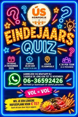 Eindejaarsquiz in Ús Kompenije Eindejaarsquiz in Ús Kompenije